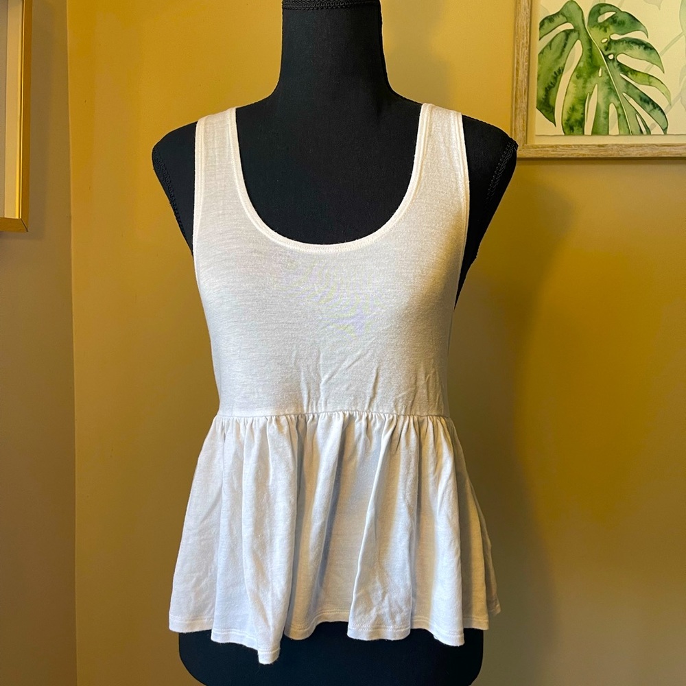 Flowy White Tank